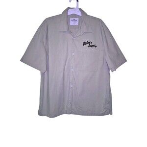 Hollister Mens Riders Supply East Fremont Shirt Button Down Tan Short Sleeve